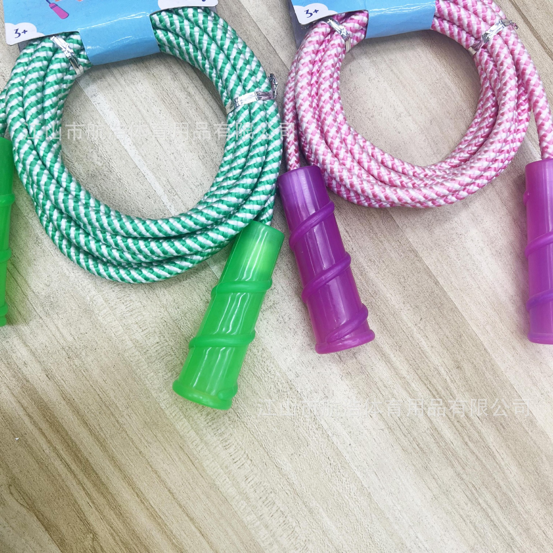 出口欧美商超定货编织儿童跳绳环保材料初学练习跳绳2m厂家直发详情6