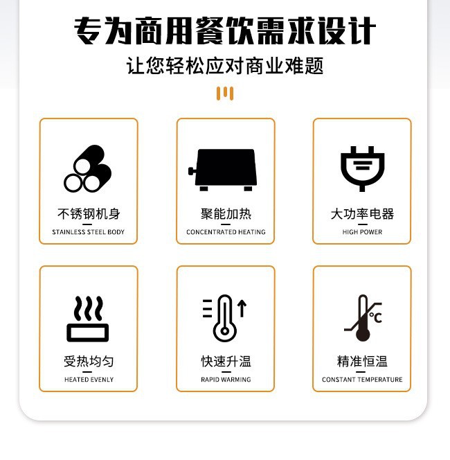 Commercial insulated soup pot, multi-functional constant-temperature soup stove, milk tea shop sauce insulated pot, canteen insulated rice table pic 5
