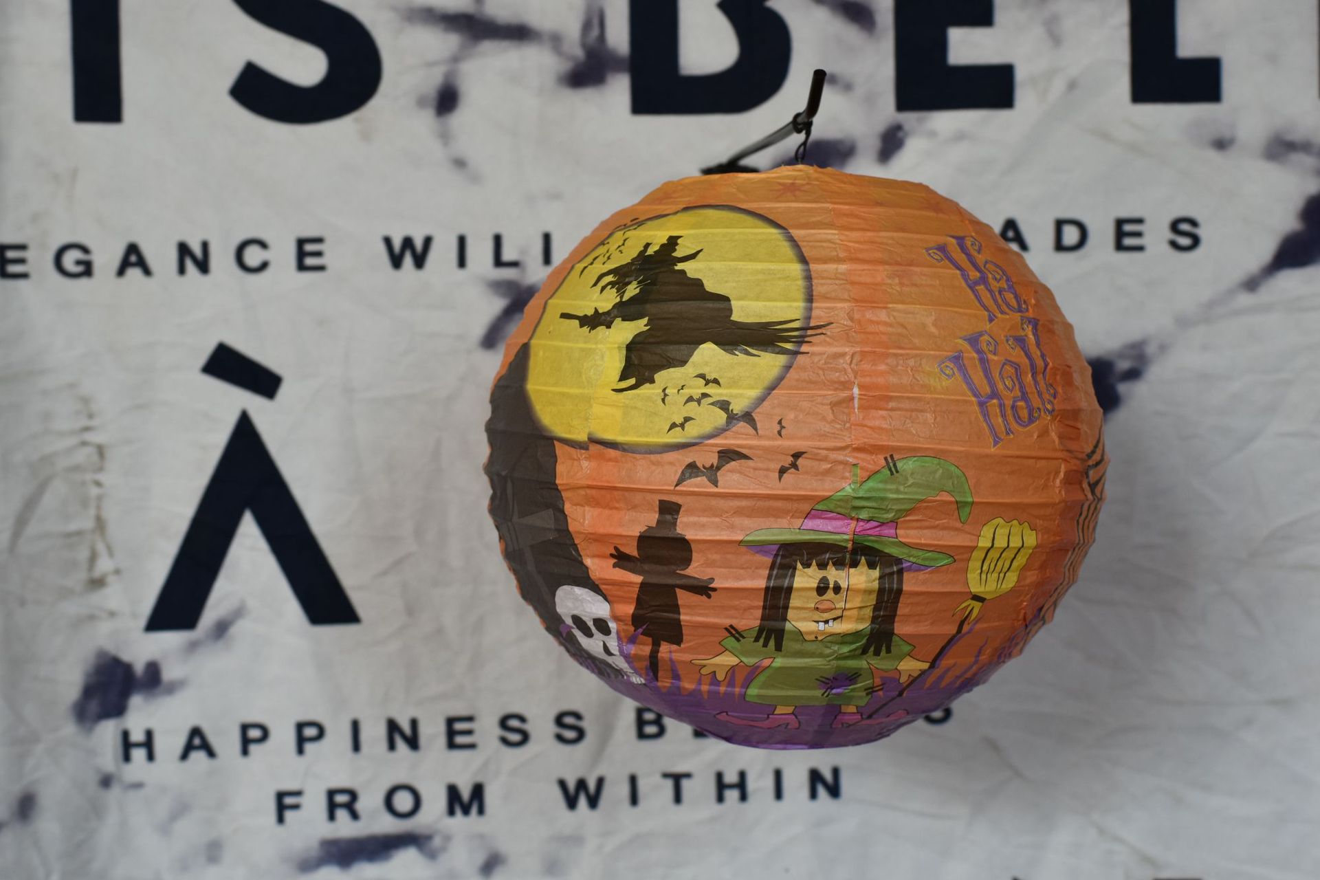 万圣节装饰咖啡餐饮门店蜘蛛网灯笼恐怖氛围布置幼儿园派对挂饰详情10