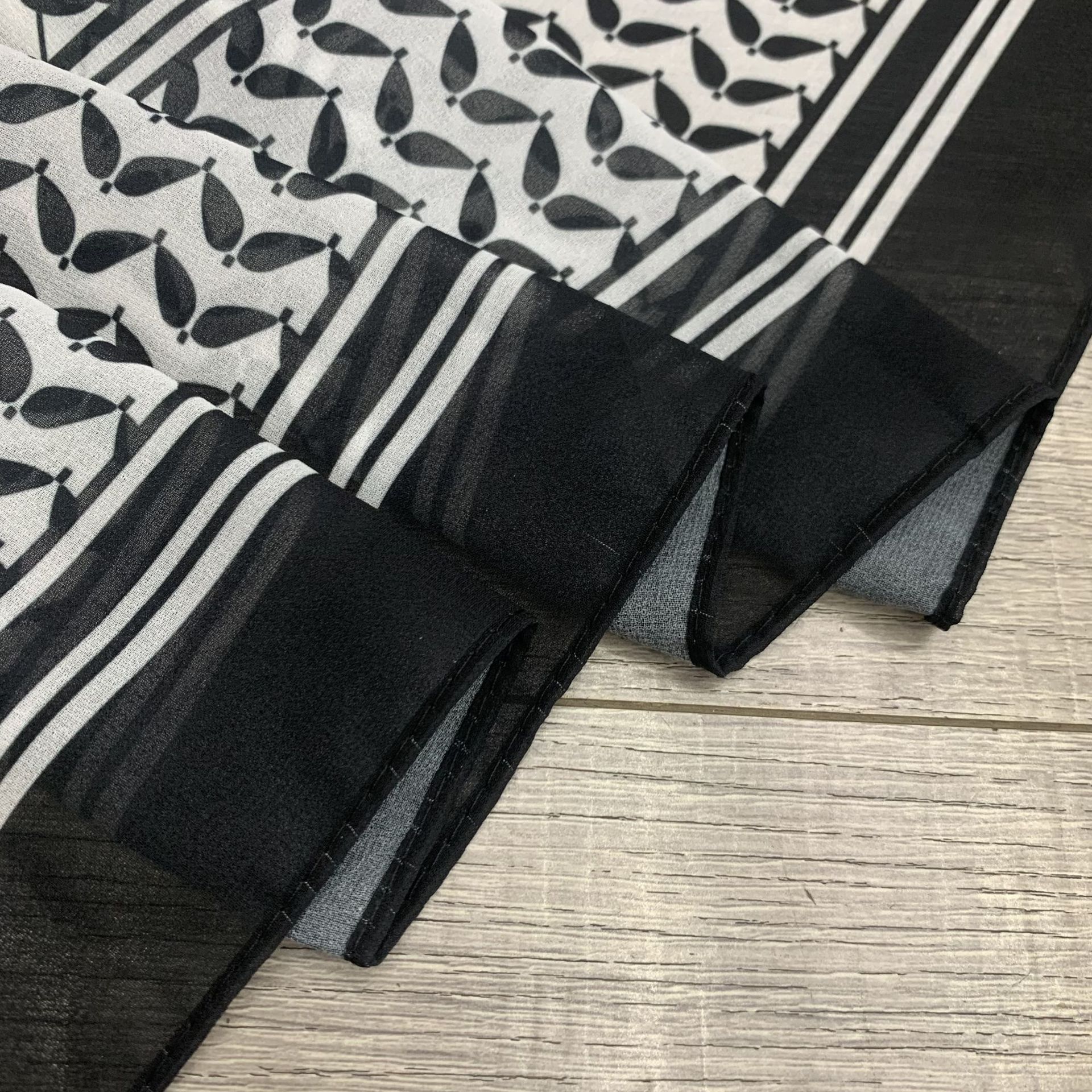 Hot-selling Arafat headscarves, chiffon printed long scarves, Arab headscarves, Palestine cross-border factory direct sales pic 6