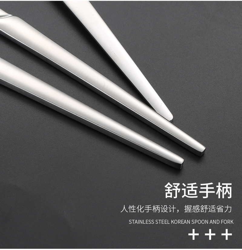 Steak knives, forks, Western cuisine, hotel supplies, stainless steel tableware, knife, fork and spoon sets, creative thickened table knives and spoons wholesale pic 13