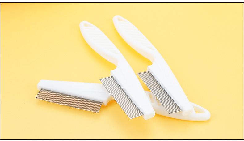 Cross-border pet combs, dog flea combs, cat flea removal combs, plastic close-toothed combs, steel needle combs, cleaning supplies pic 13