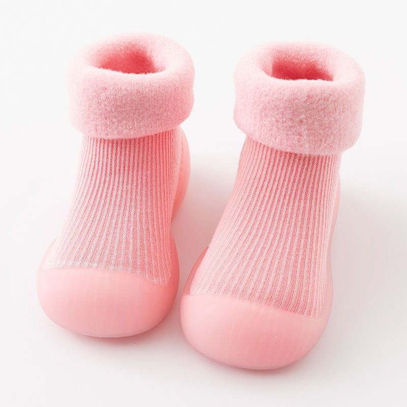 Baby walking shoes for autumn and winter, thickened with fleece, soft-soled and anti-slip, pure cotton floor socks for warmth pic 28