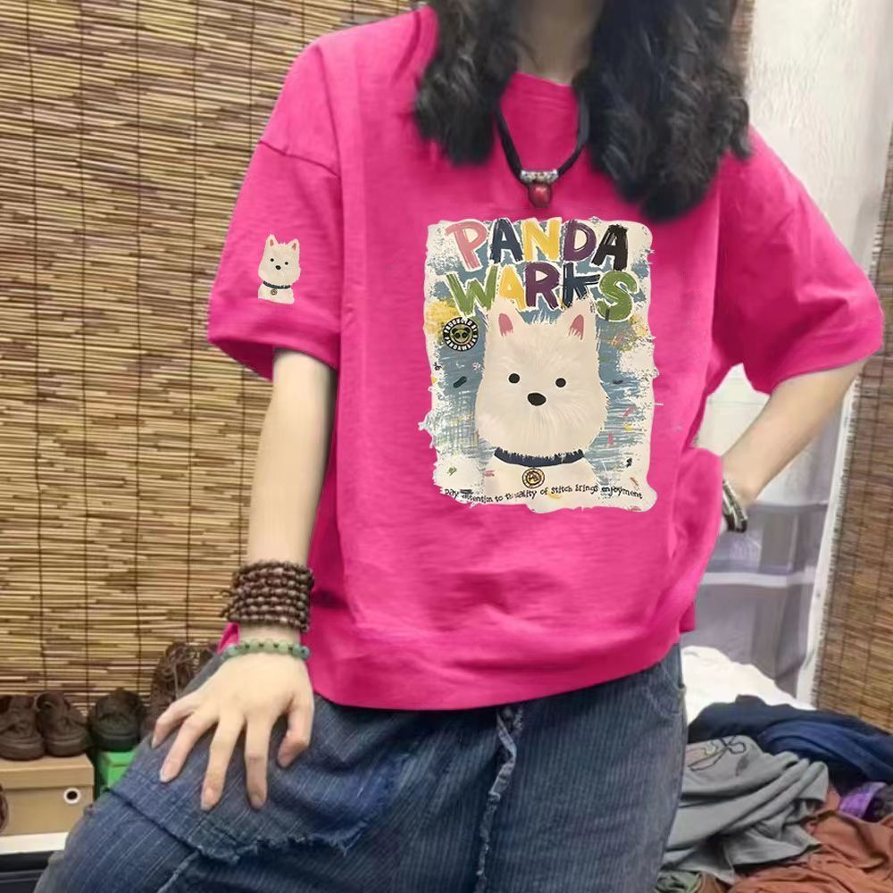 胖mm大码300斤纯棉女士t恤短袖夏季新款微胖宽松显瘦小个子上衣潮详情12
