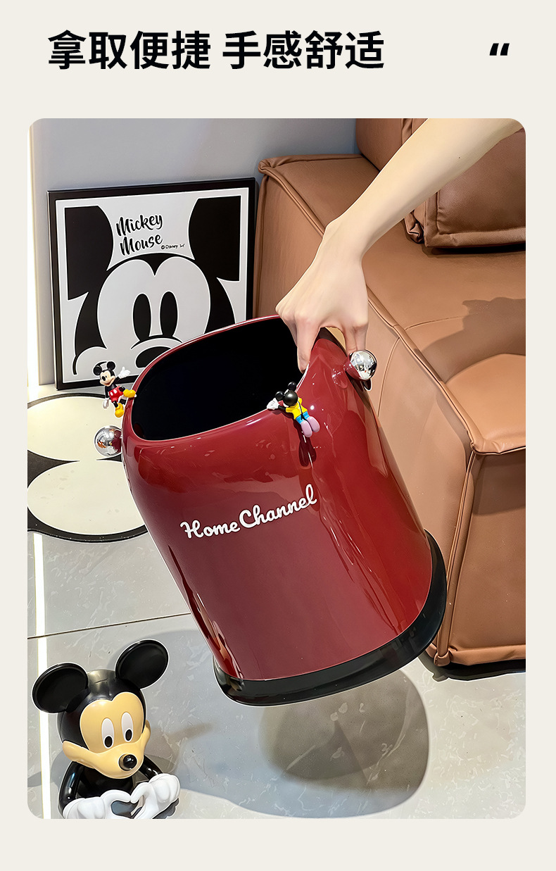 高级感垃圾桶家用双桶方形高颜值卧室卫生间废纸篓桌面垃圾筒详情7