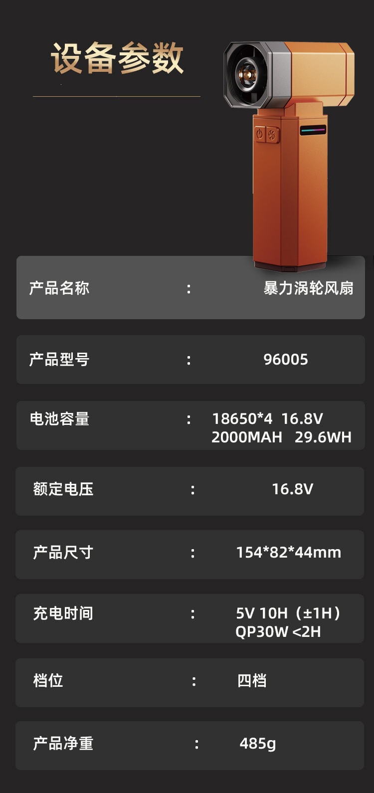 跨境新款洗车吹水高速涡轮扇无刷暴力涡轮风扇吹尘器turbofan批发详情8