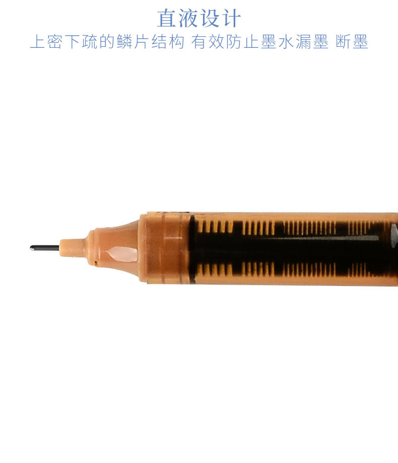 小白点RP16复古风直液式走珠笔 大容量彩色中性笔签字水笔0.5mm详情17