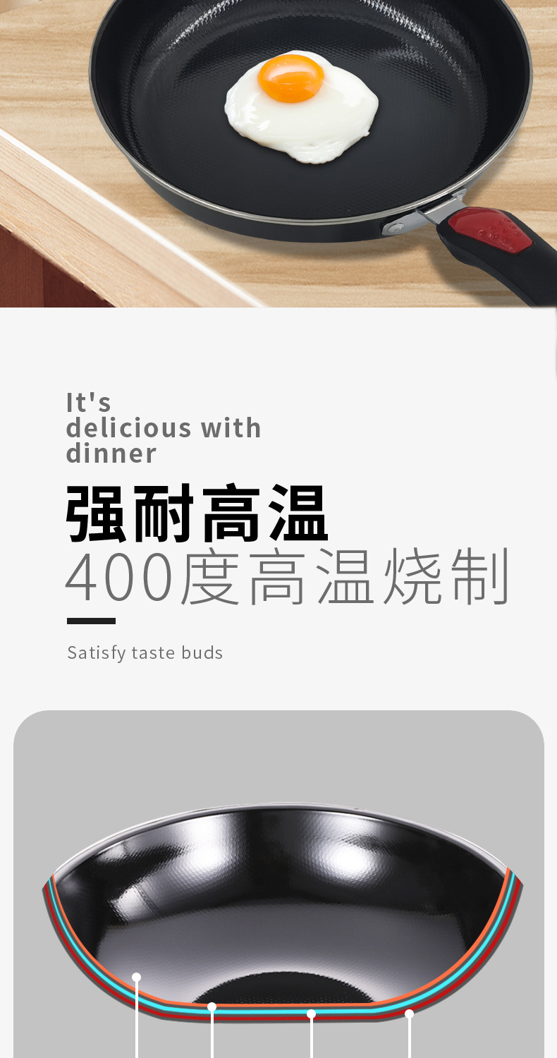 Good Partner Manufacturer wholesale Korean-style enamel thickened frying pans, flat pans, steak pans, event gifts on sale pic 16