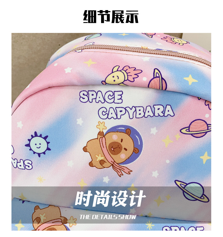2025新款女孩时尚甜美双肩包小学生上课书包可爱卡通出游儿童背包详情31