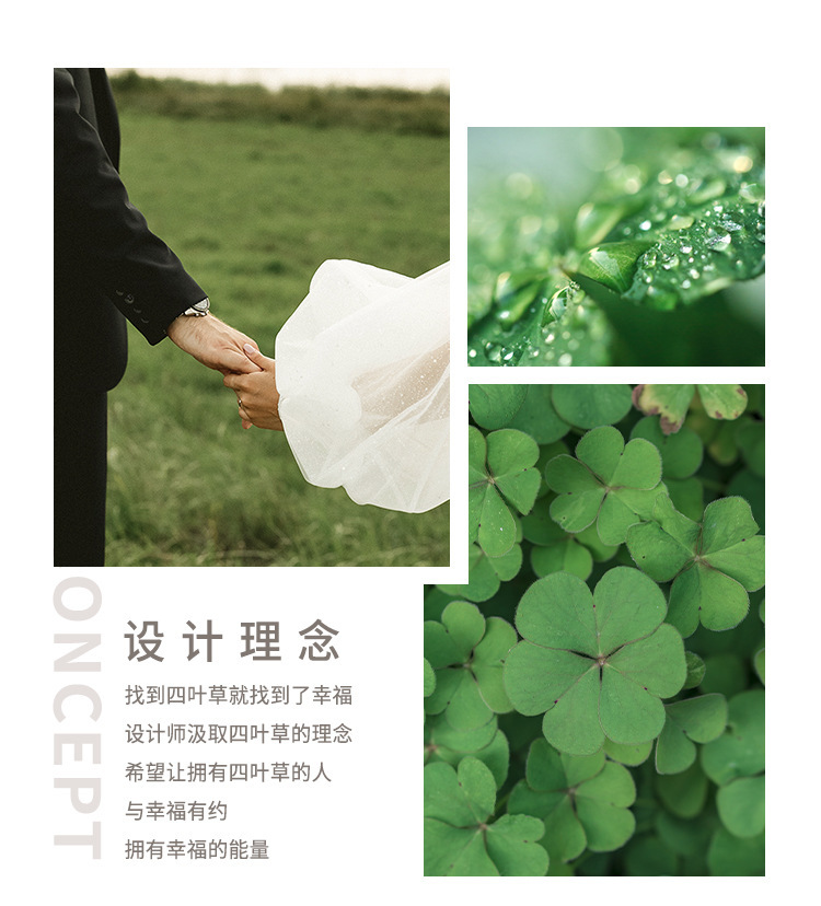 Damilla Four-leaf Clover Earrings s925 sterling silver elegant forest-themed fresh and delicate earrings with micro-inlaid zircon factory wholesale pic 4