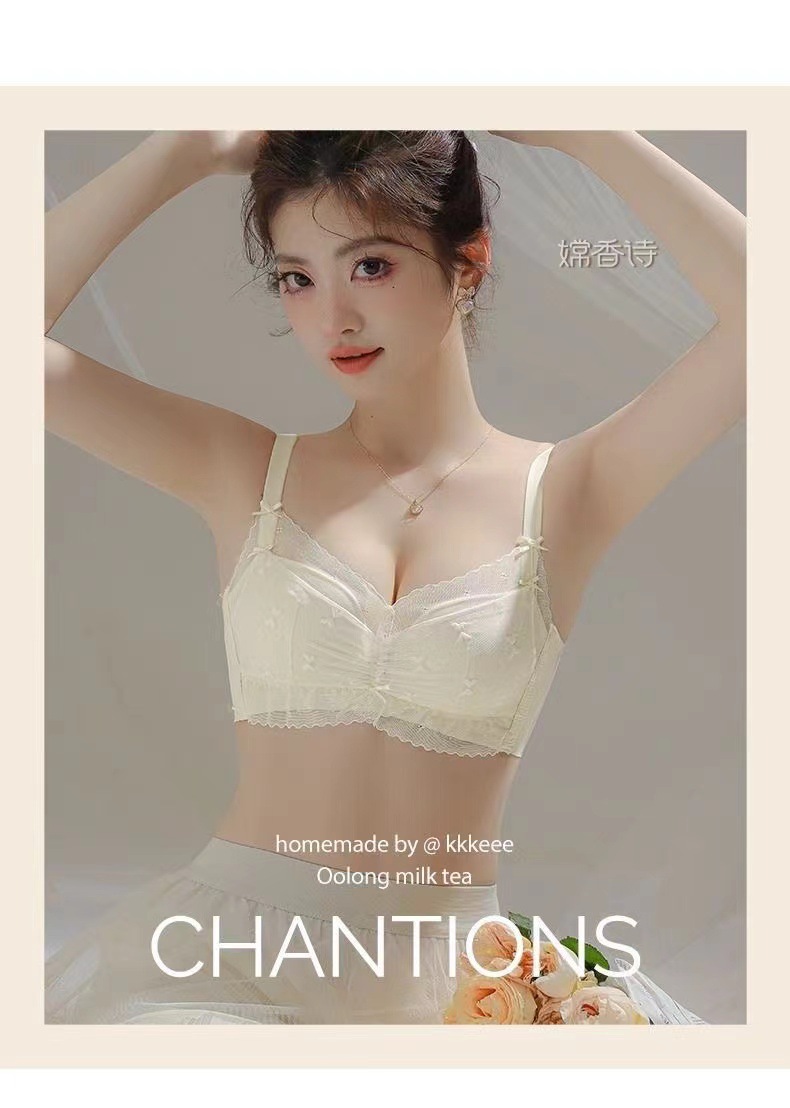 内衣女士小胸聚拢显大调整型无钢圈收副乳防下垂夏季天薄款文胸罩详情20