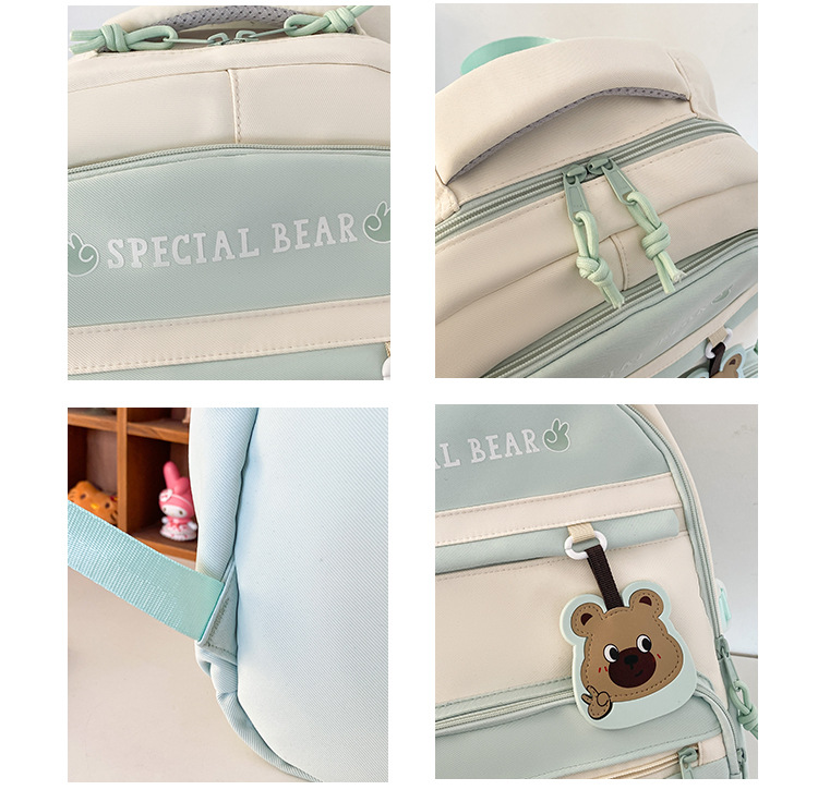 批发新款初高中学生大容量书包轻便减负背包小学生简约结实双肩包详情28