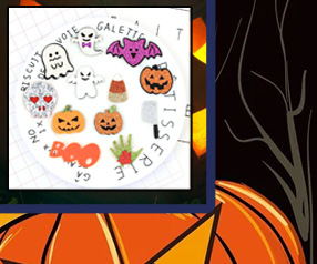 New Korean-style Halloween Wizard hat Pumpkin Ghost Skull Bat BOO hair clip accessory pic 13