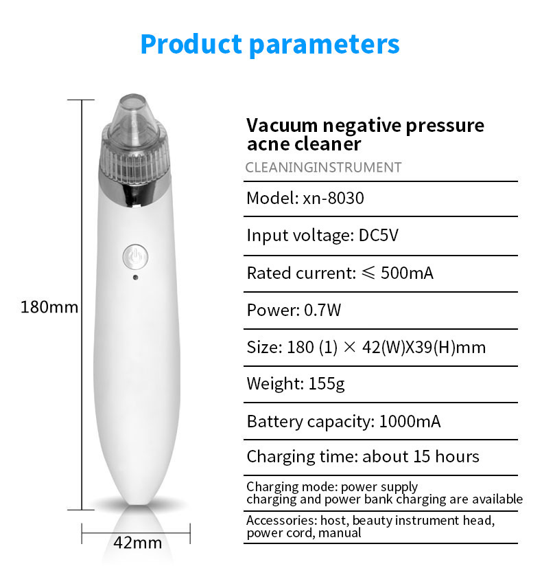 Blackhead suction device, beauty instrument, electric facial cleanser, facial pore cleaner, household blackhead removal wonder, cross-border pic 9