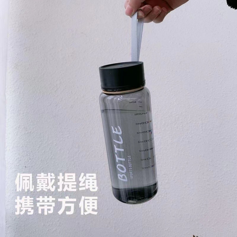 大容量水杯塑料防摔杯子运动便携户外水壶夏天学生喝水太空杯瓶子详情3