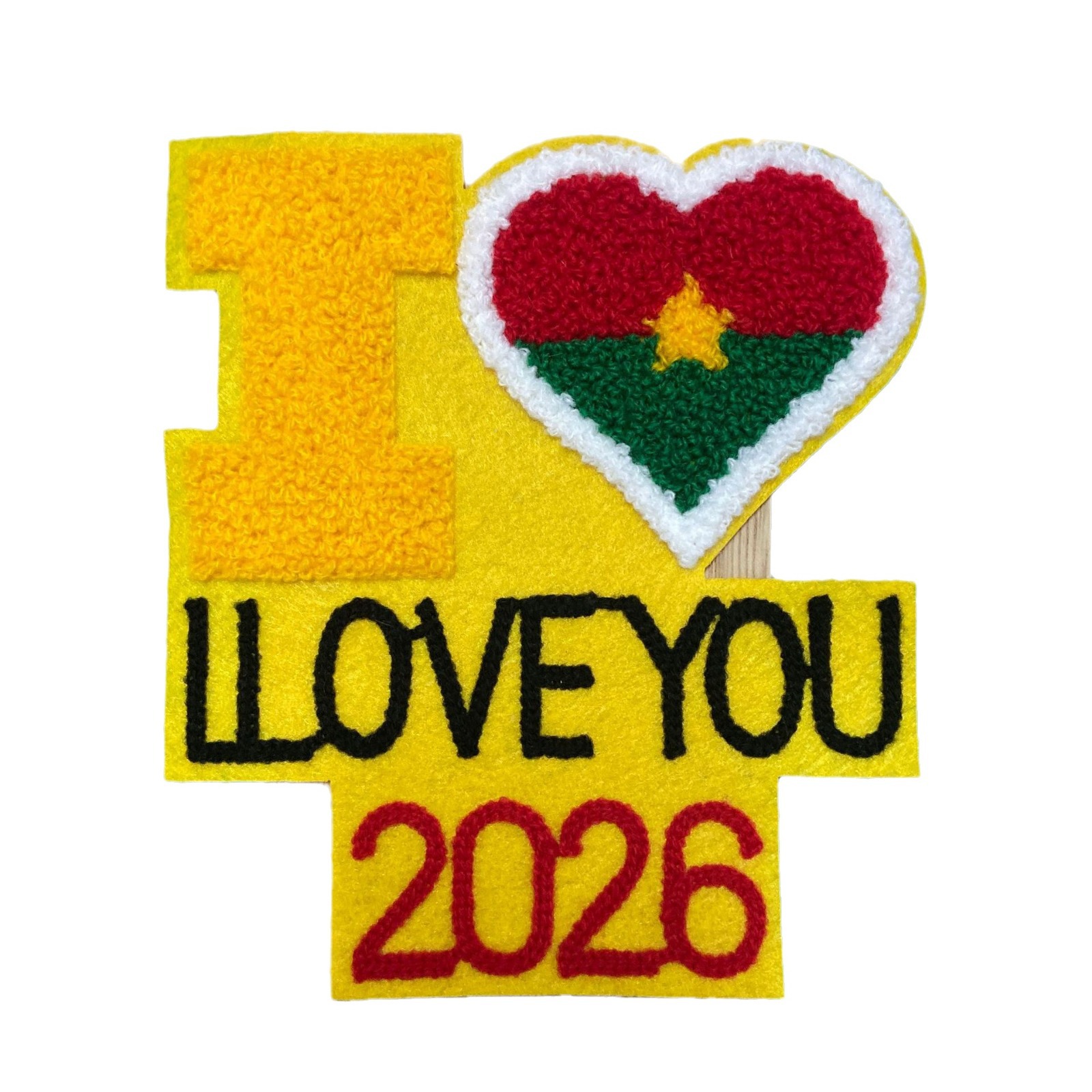 热款ILoveyou2026卡通服装毛衣布贴补丁贴毛巾绣刺绣标徽章详情7