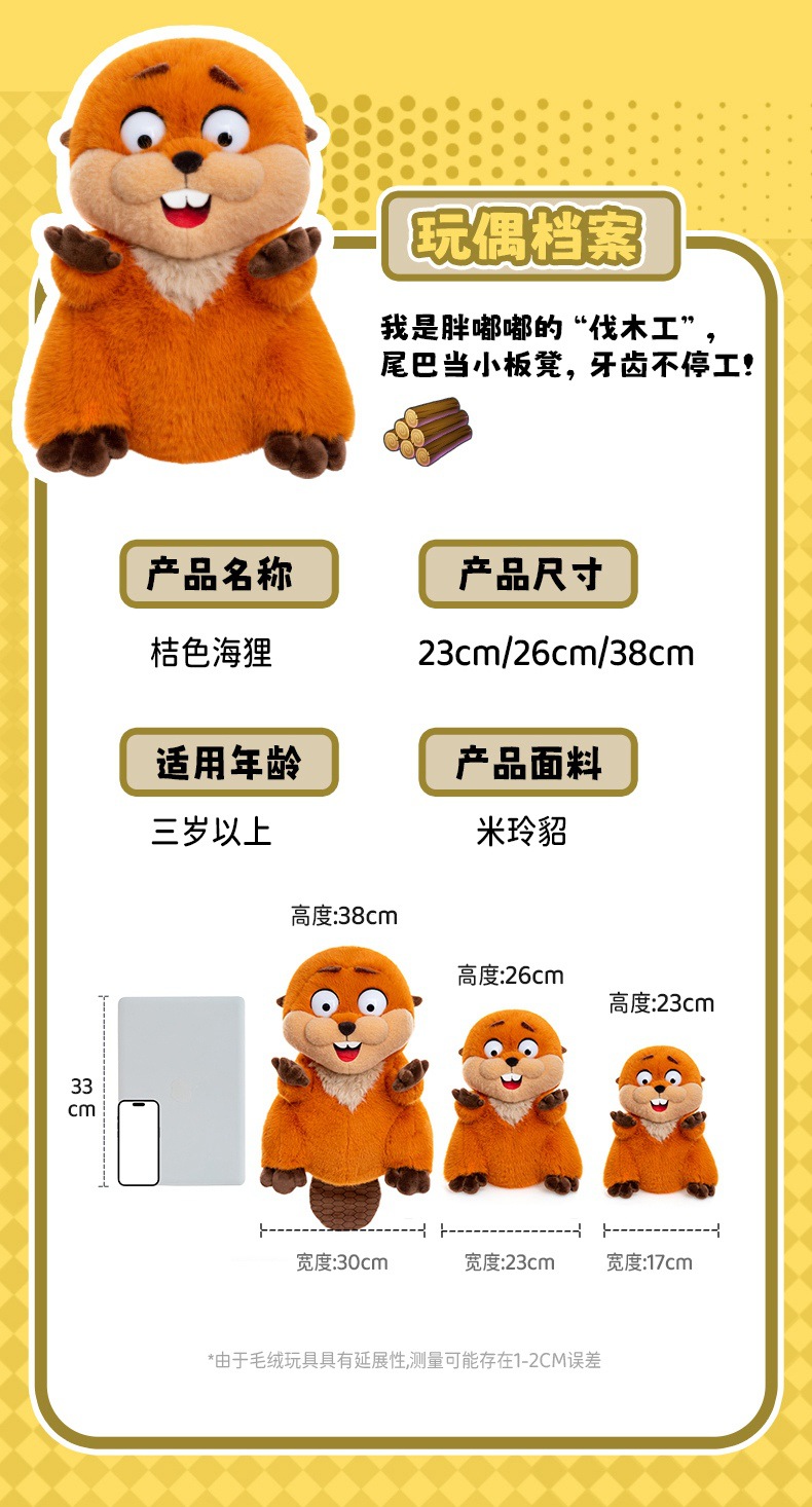 Trendy toy Capybara Lulu plush toy Squirrel doll Custom plush toy 15cm pic 4