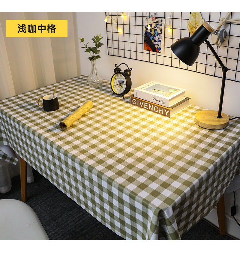 桌布防水防油免洗北欧ins网红学生书桌长方形餐桌台布茶几pvc桌垫详情15