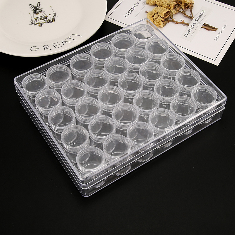 15-compartment transparent plastic box/decorative storage box inserts can be assembled with DIY handmade jewelry accessory materials pic 10