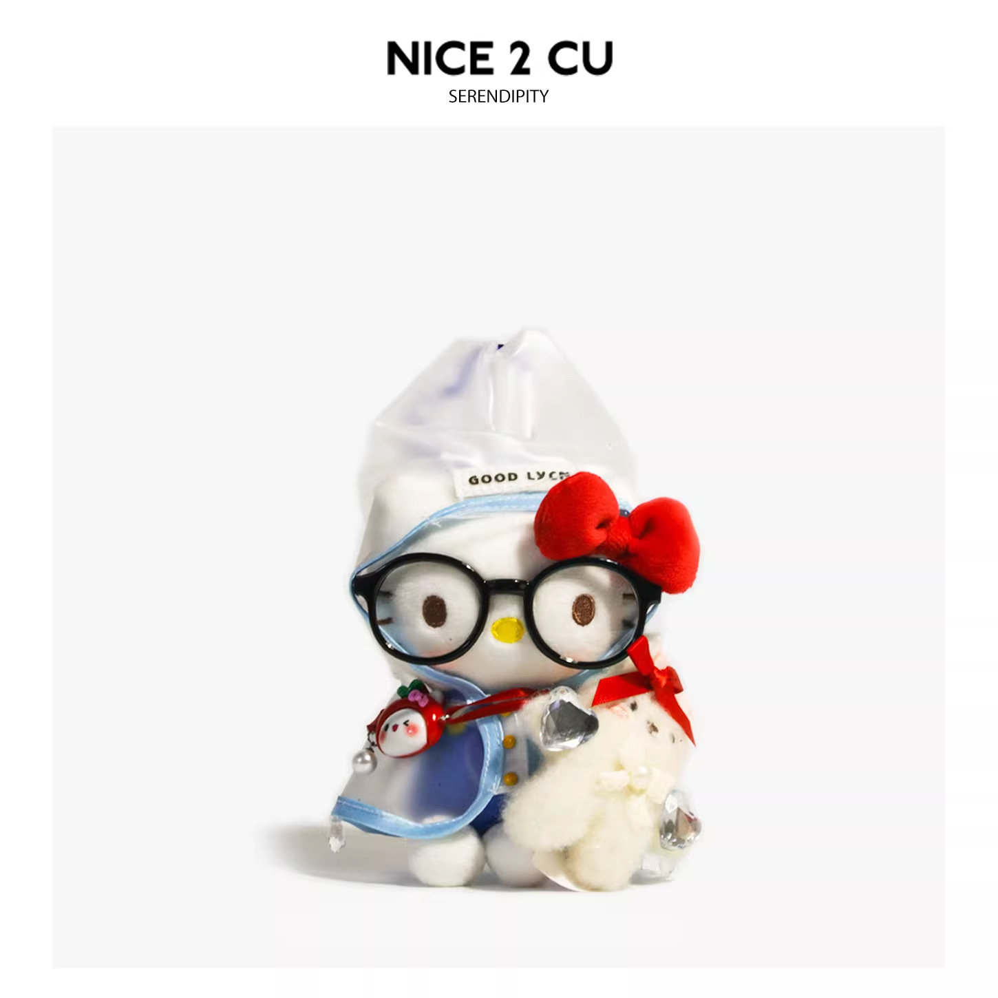 正版可爱hellokitty包包挂件毛绒公仔玩偶书包挂饰哈喽KT猫送礼物详情9