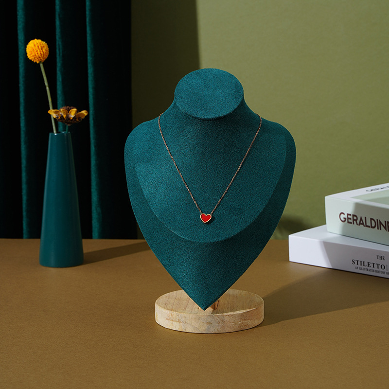 Guiwa solid wood model portrait necklace display stand, jewelry stand, accessory stand, necklace pendant display and storage pic 7