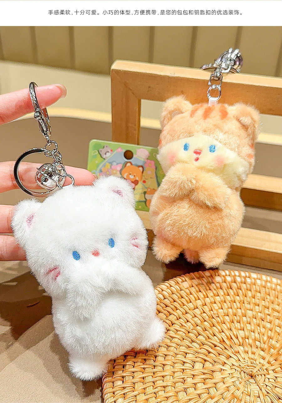 Wholesale of cute rabbit plush keychain pendants and gifts for best friends pic 12