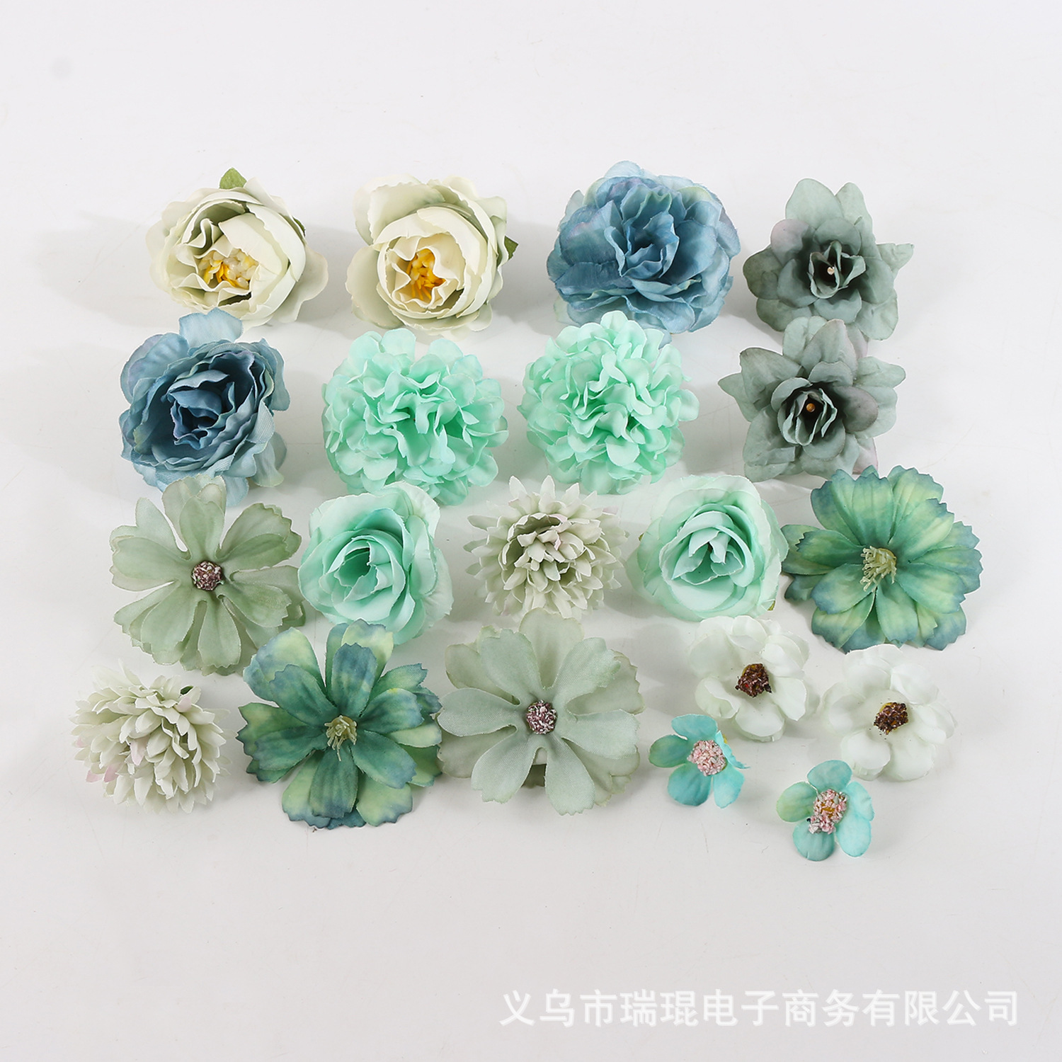 Artificial flower material package, artificial flowers, silk flowers, diy handcrafted decoration, hydrangea, ping-pong chrysanthemum, artificial flower material package for matching pic 7