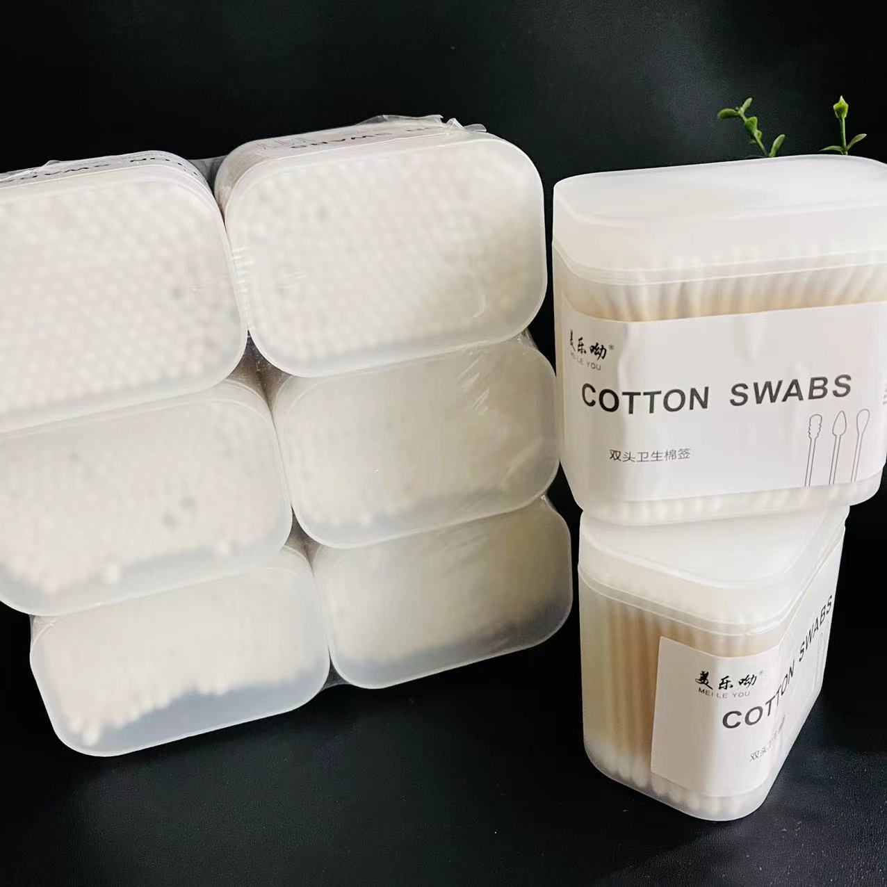【1-8 Zones 】 Frosted large square box cotton swabs 6/ pack 240/ box Frosted large square box cotton swabs, new makeup and beauty universal cotton swabs 2-yuan store, double-headed 2-yuan cotton swabs wholesale pic 7