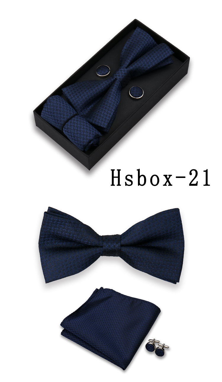 男士结婚礼服配饰套装红色领结口袋巾袖扣三件套现货男士领结领花西装配件详情23