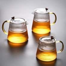 加厚底带把玻璃杯办公室水杯透明耐热家用绿茶杯龙井猴魁泡茶杯详情7