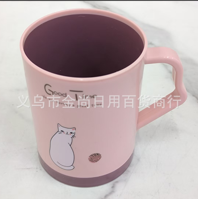 The new Nordic creative plastic minimalist bathroom couple mouthwash cups, toothbrush cups and mugs are thickened pic 1