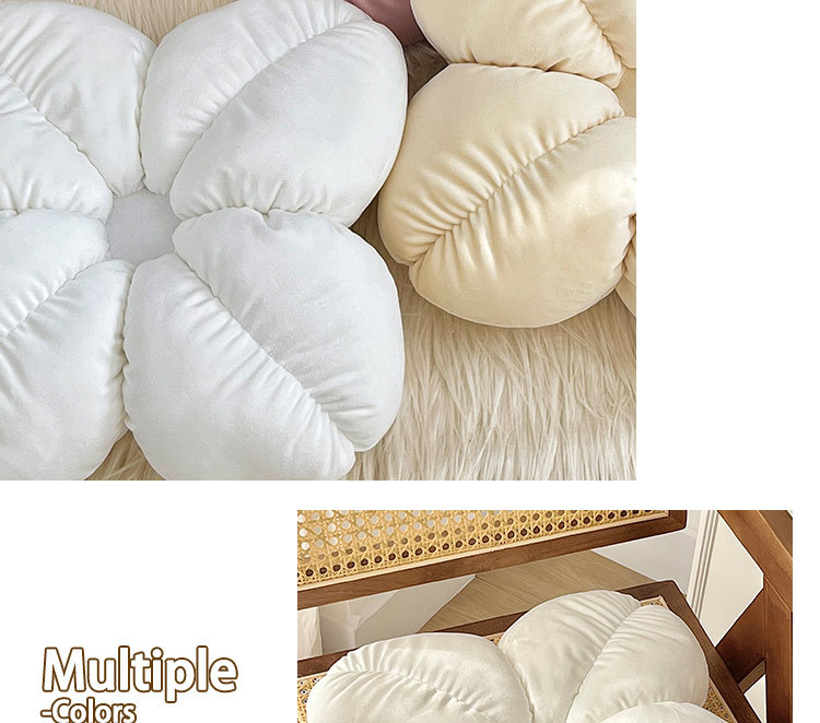 简约家居四叶草花朵抱枕坐垫可爱沙发靠垫舒适懒人榻榻米地垫家居详情8