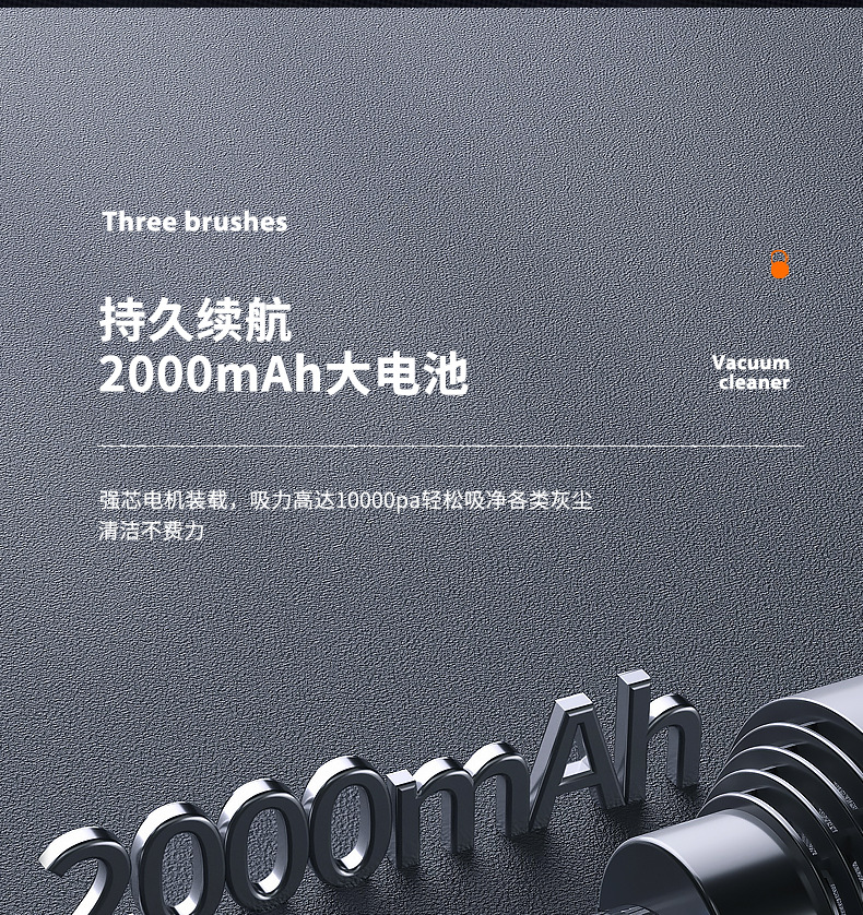 车载吸尘器充电无线大功率吸尘器手持式便携式车家干湿两用吸尘机详情10