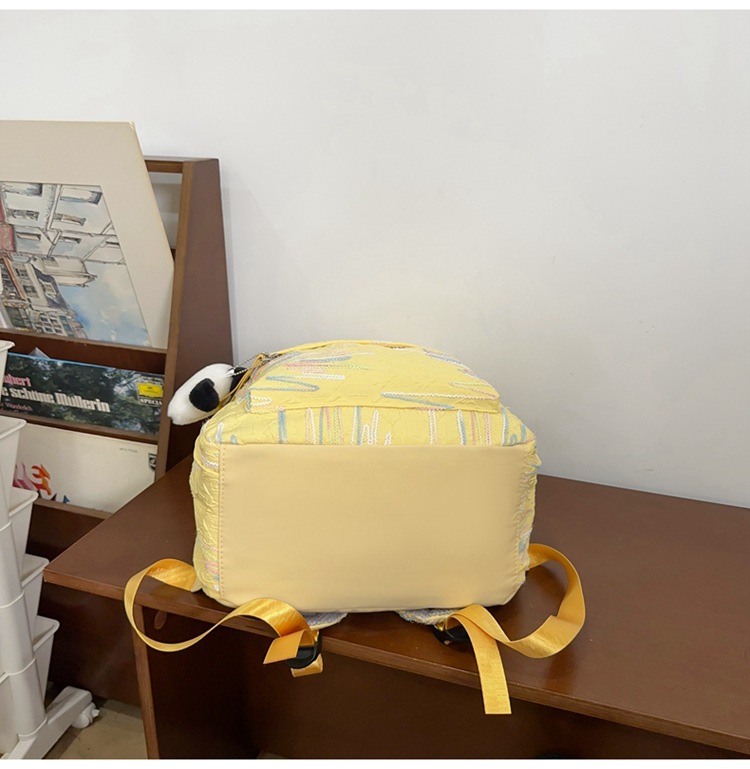 双肩包女生出游可爱少女简约大学生百搭轻便时尚春游中学上课书包详情45