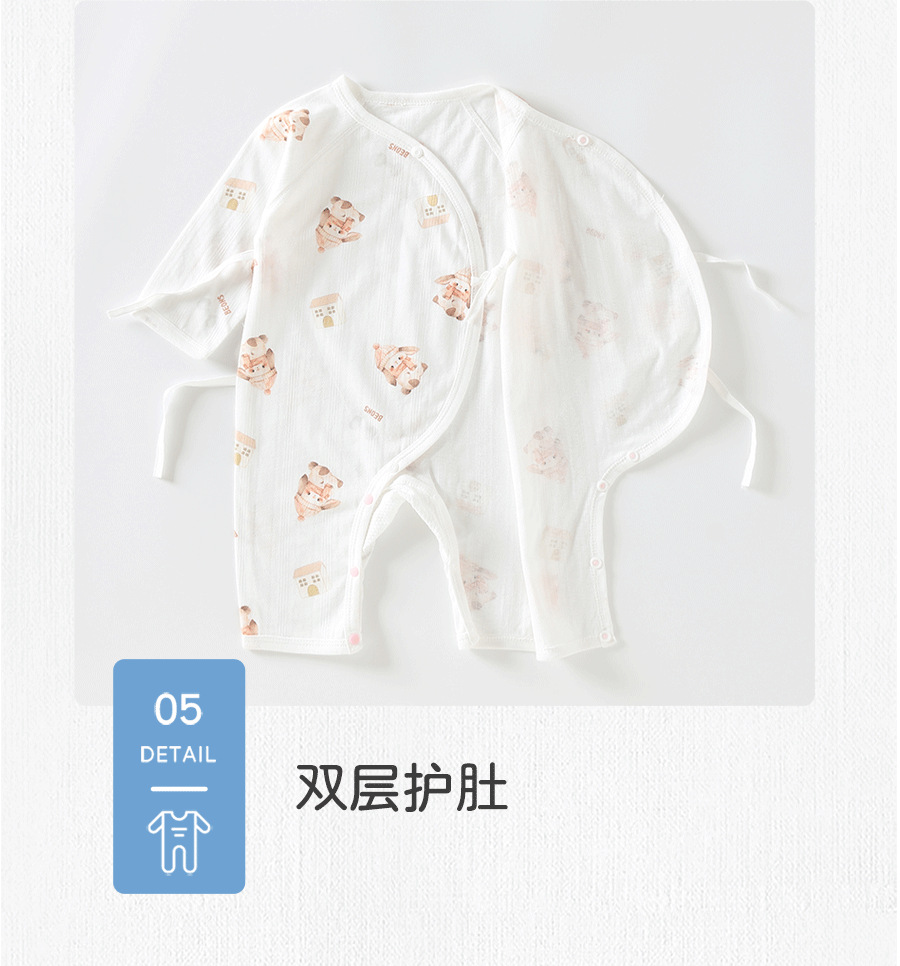 新生儿衣服夏季薄款婴儿睡衣轻薄透气爬服纯棉a类夏装宝宝连体衣详情11