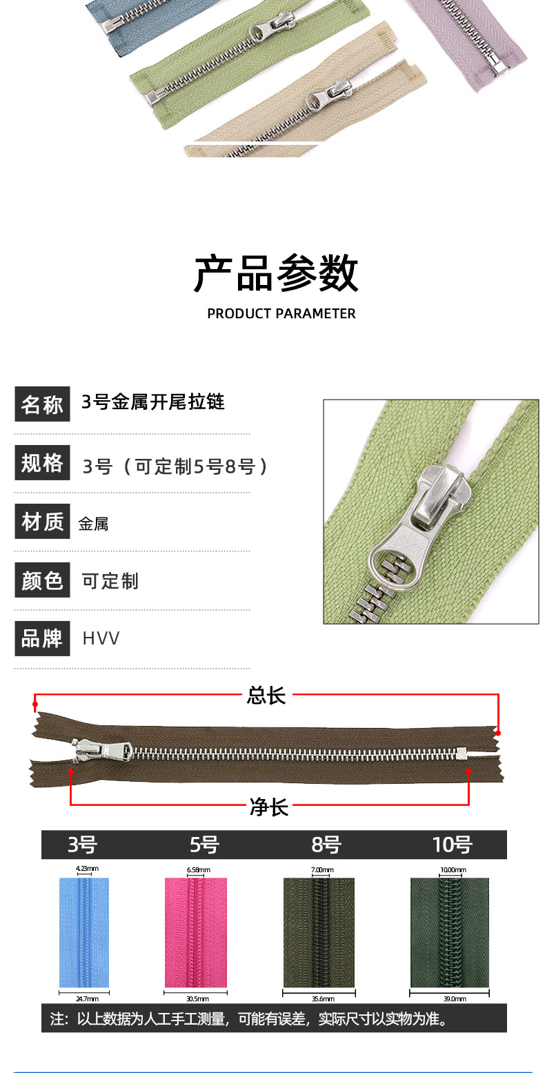 Complete range of zipper pulls, zipper blades, zipper fabric and zipper accessories pic 4