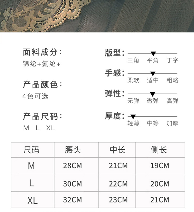 Seamless, breathable 3D honeycomb solid color mid-waist seamless hip-lifting girl triangle underpants with large forks thin high-elastic underpants pic 15