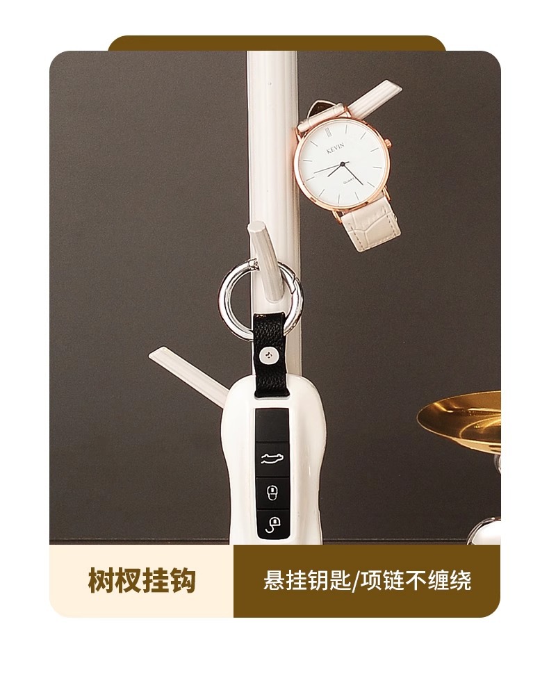 入户玄关钥匙收纳摆件置物架轻奢高档客厅进门口托盘暴力熊摆件详情9