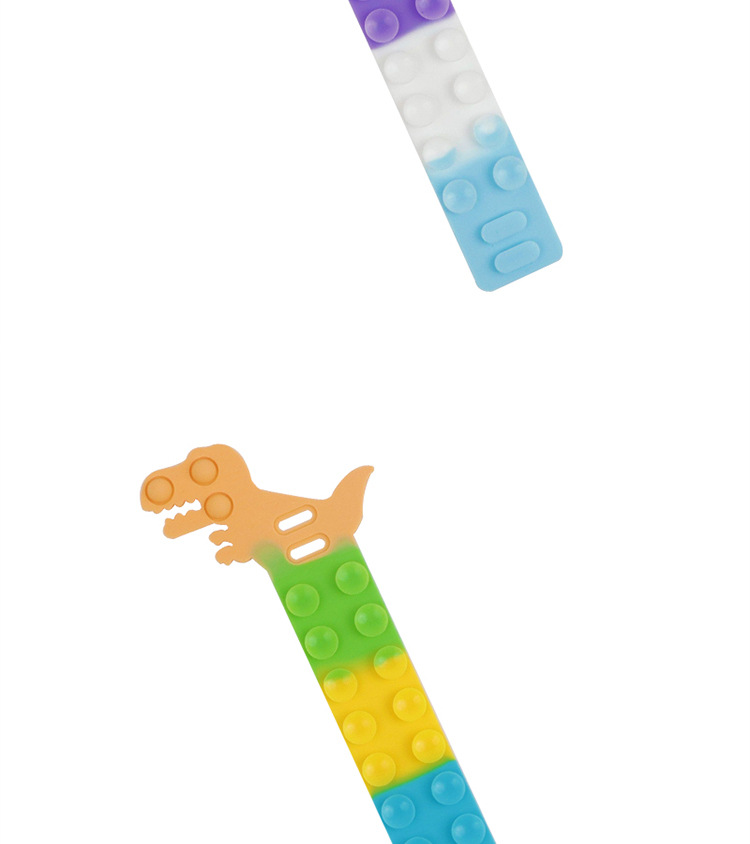Science and education cross-border stress-relieving toys: Dinosaur Magic Suction Cup, Silicone Unicorn Bracelet, Stress-relieving Silicone Sheet series pic 9