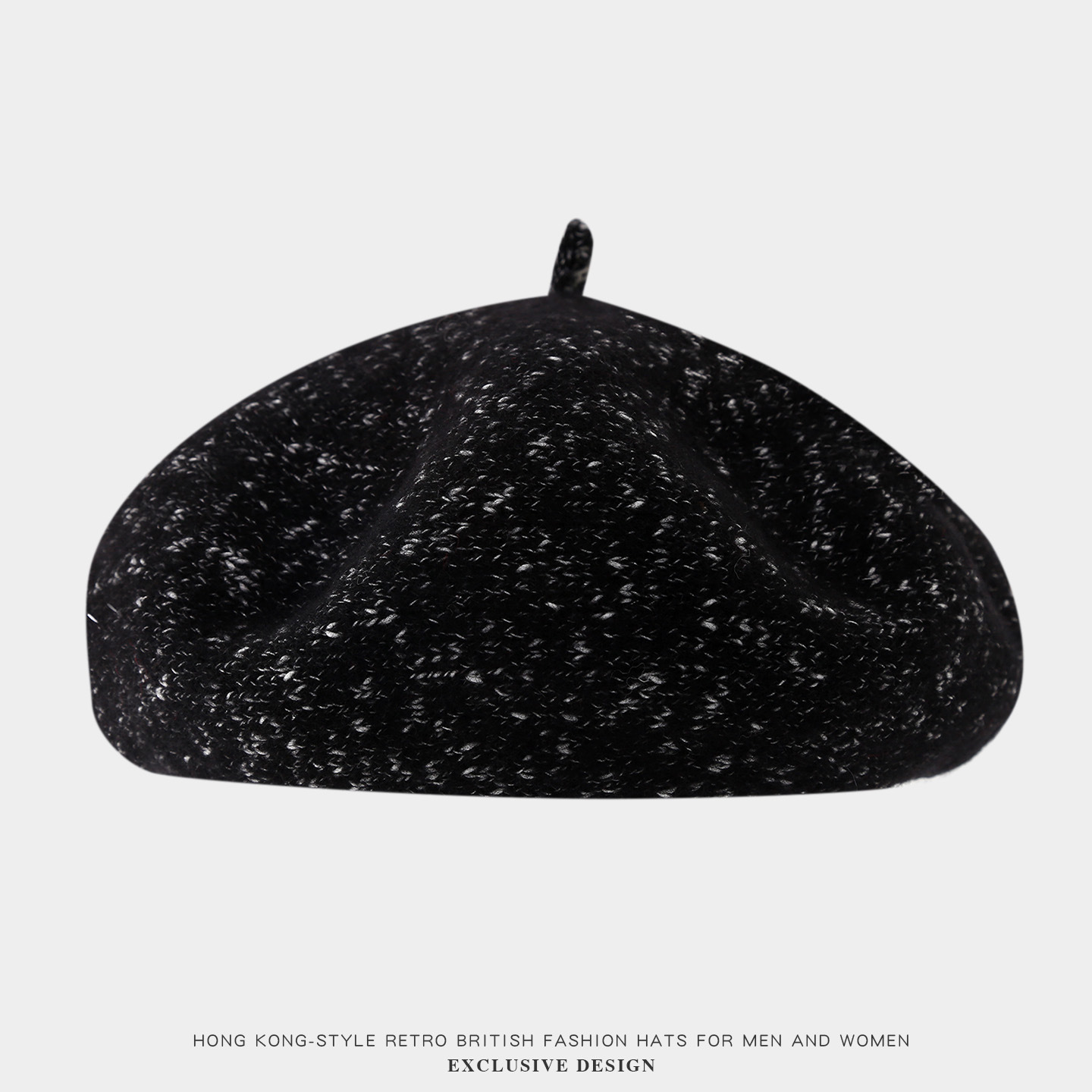 2025韩版时尚混色针织贝雷帽亮片蓓蕾帽休闲百搭画家帽学生南瓜帽详情9