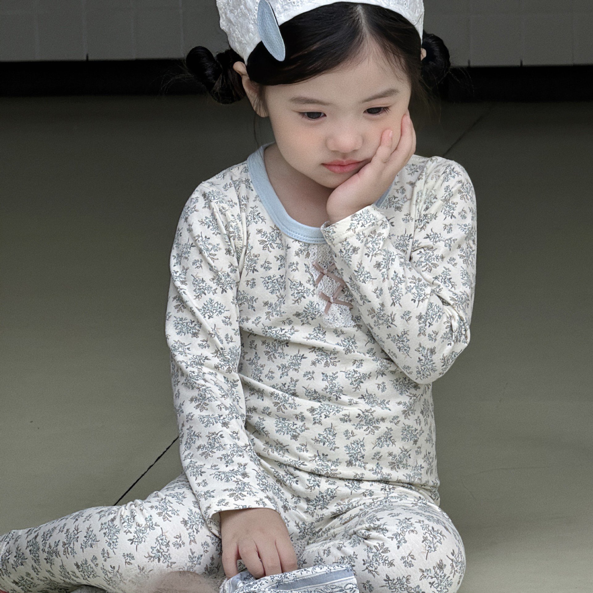 A类纯棉男女童宝宝秋季家居服内衣套装韩版无感印花睡衣秋衣秋裤详情2