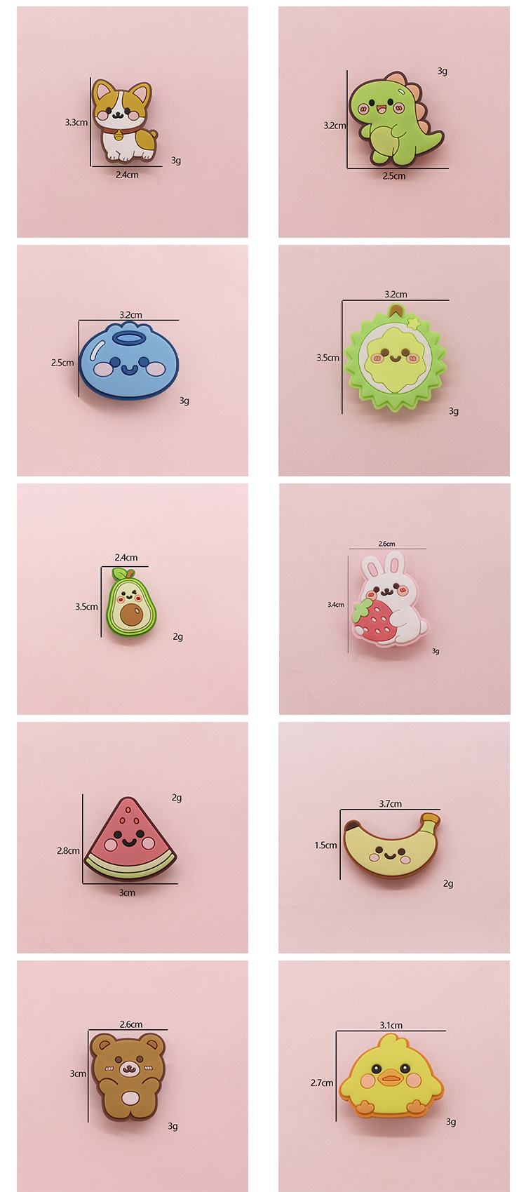 现货卡通菊花鞋扣pvc软胶鞋花个性洞洞鞋装饰DIY搭配鞋扣厂家直销详情8