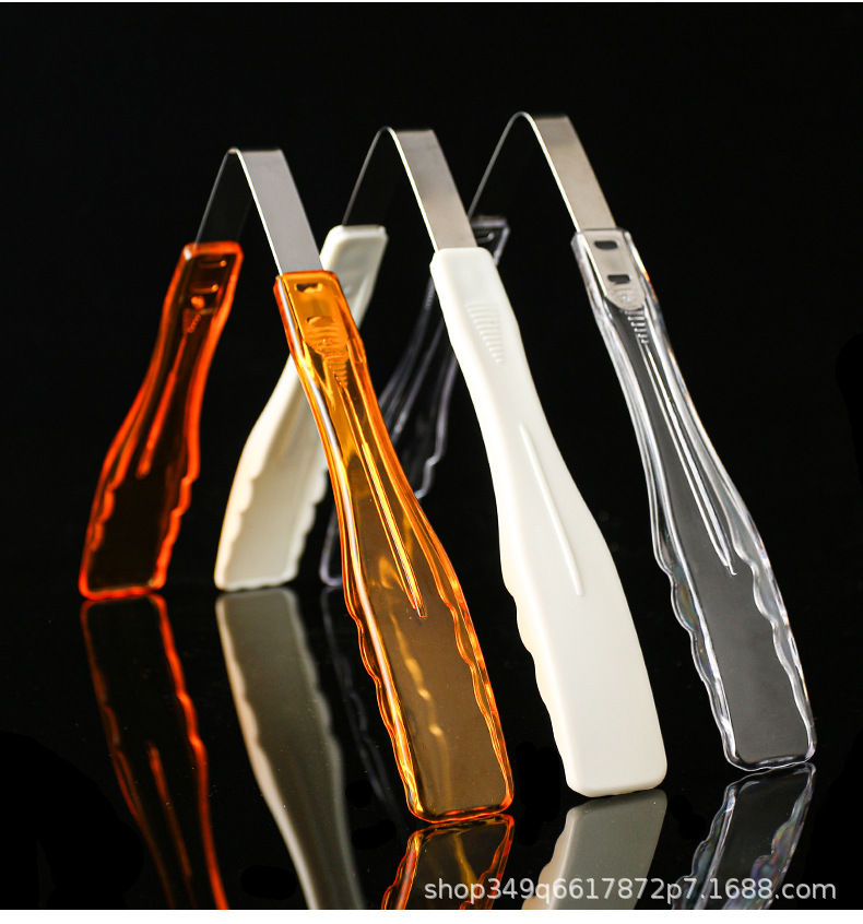 Extra-thick PC food clips, plastic clips, kitchen bread clips, cake clips, buffet clips, transparent white spicy hot pot clips pic 3