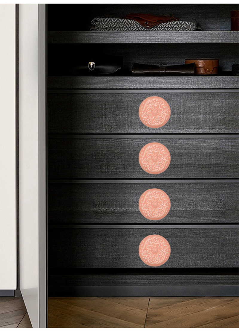 跨境免打孔橱柜衣柜门拉手单孔圆彩色陶瓷拉手瓶子盖手柄把手批发详情15