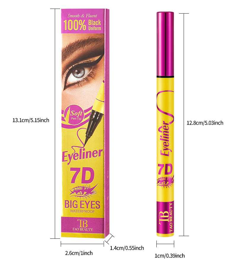 【 Cross-border Exclusive 】TaoBeauty7D Eyeliner Pen Waterproof, Sweat-proof, Non-fading and Non-smudging Eyeliner Pen wholesale pic 14