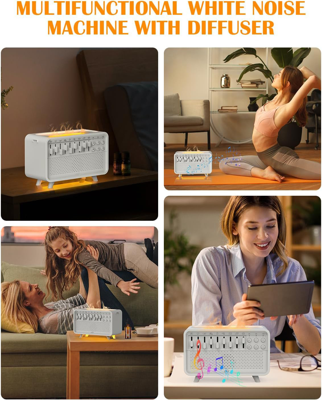新款白噪音睡眠仪  助眠安神改善睡眠仪神器 香薰加湿器助眠夜灯详情7