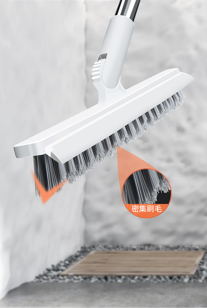 瓷砖地板刷卫生间刷地地缝死角清洁刷浴室厕所洗地金属长柄硬毛刷详情5