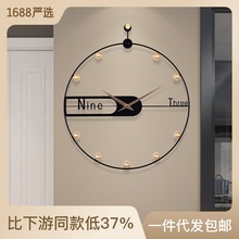 Feather light luxury style wall clock, simple and modern wall decoration for the living room, personalized, creative and fashionable watch, household clock accessory pic 12