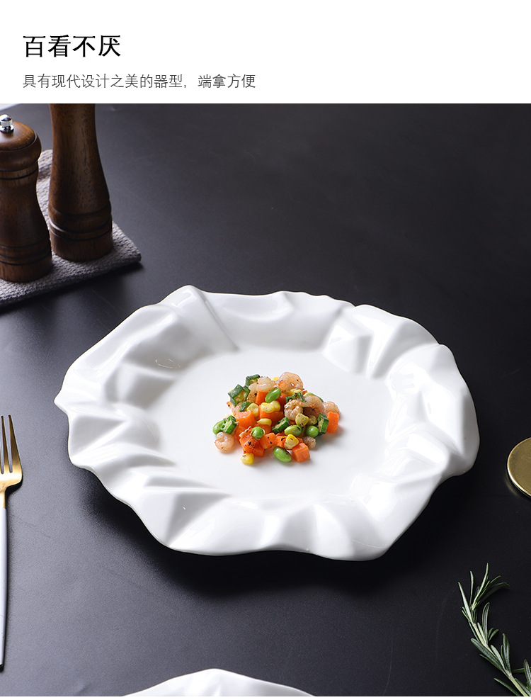 陶瓷不规则酒店创意餐具专用异形凉菜盘商用中式汤盘沙拉碗水果碗详情8