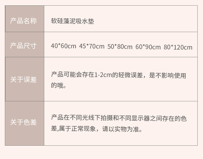 浴室硅藻泥地垫吸水垫卫生间门口速干防滑垫脚垫厕所厨房地毯软垫详情17